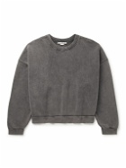 Acne Studios - Fester U Garment-Dyed Cotton-Jersey Sweatshirt - Gray