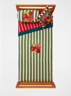 LISA CORTI Nizam Stripes Green Cushion