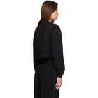 Dries Van Noten Black Cropped Sweatshirt