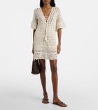 Anna Kosturova Crochet cotton minidress