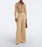 Zimmermann Printed ramie shirt