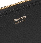 TOM FORD - Full-Grain Leather Zip-Around Wallet - Black