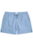 Sunspel Drawstring Swim Shorts Blue
