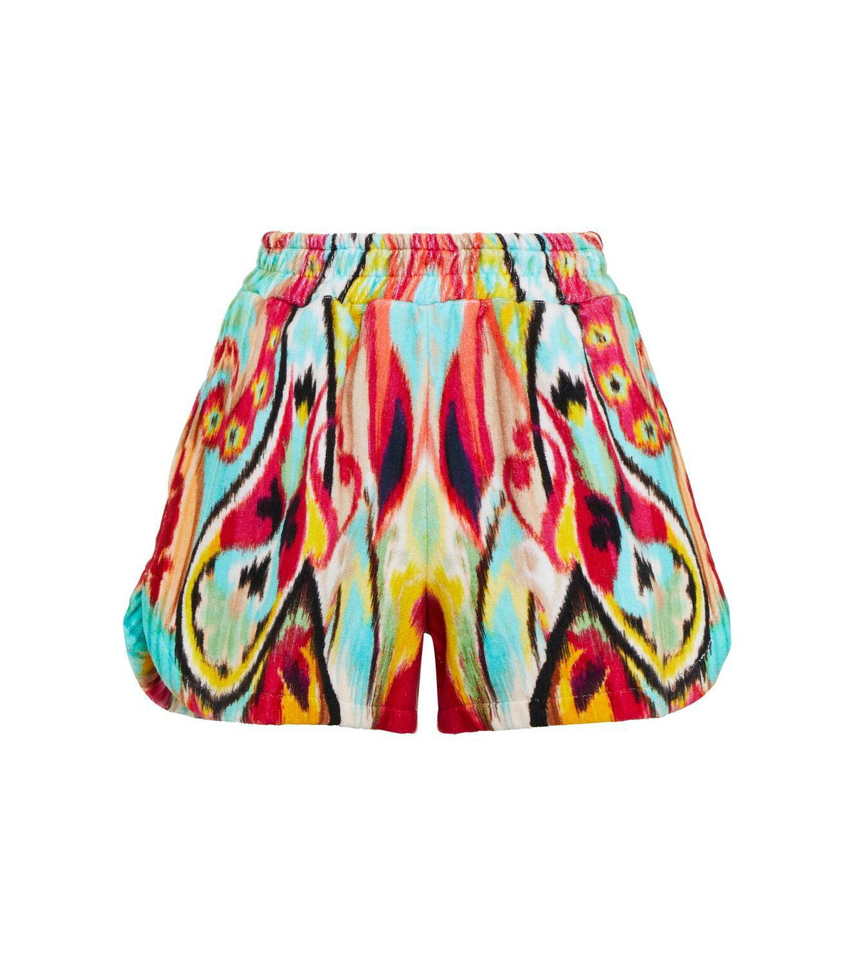 Etro Ikat print high-rise cotton shorts