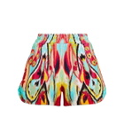 Etro Ikat print high-rise cotton shorts