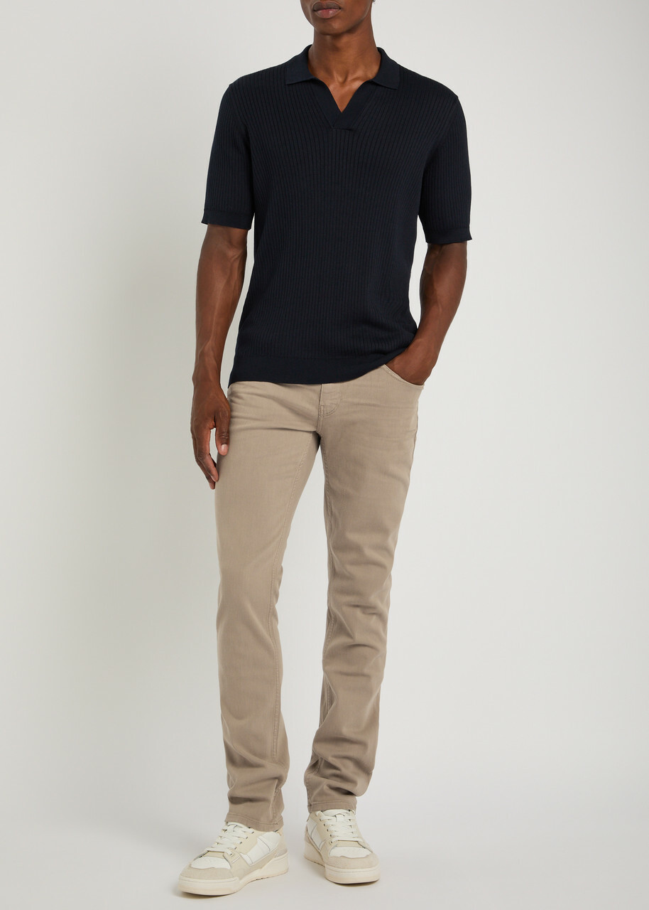 Paige Federal Slim Straight-leg Jeans Light Brown Paige