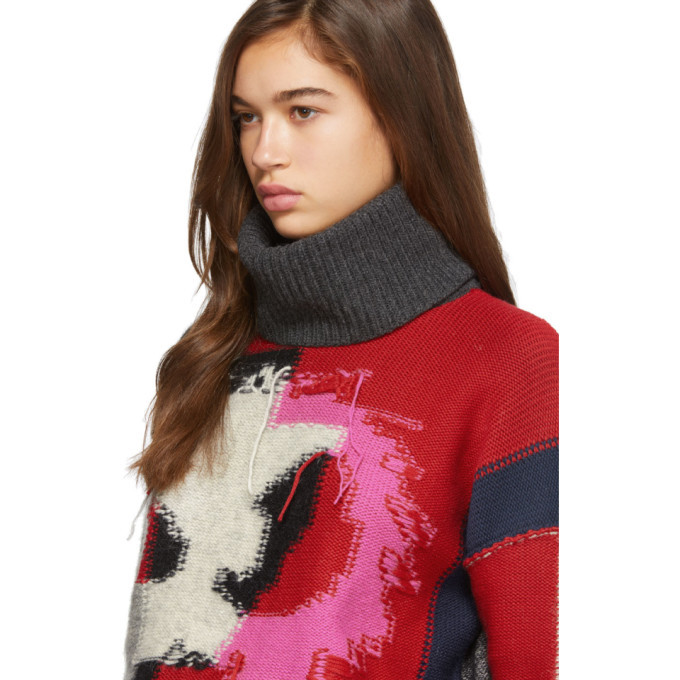 McQ Alexander McQueen Multicolor Monster Turtleneck McQ Alexander McQueen