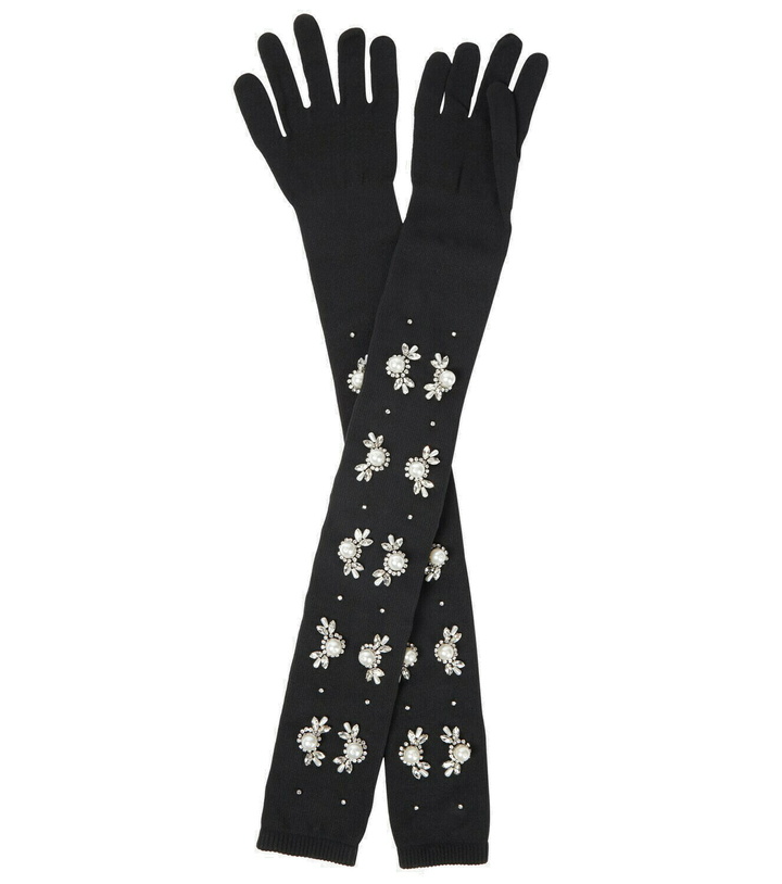 Photo: Simone Rocha - Embellished knit gloves