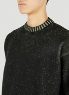 Aimless Compact Knit Sweater in Black