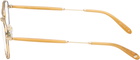 Garrett Leight Gold Linnie Glasses