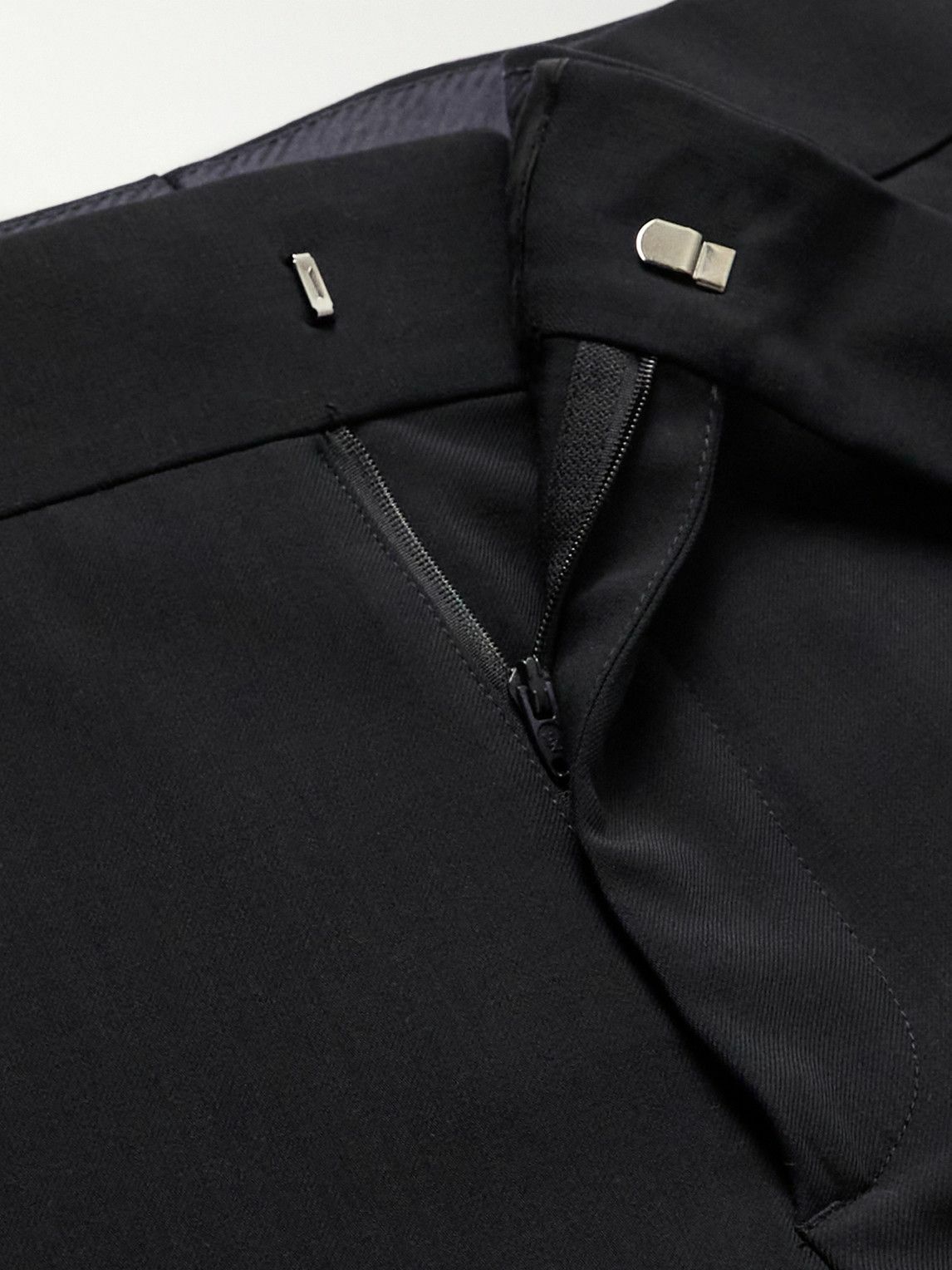 Giorgio Armani - Tapered Wool Tuxedo Trousers - Blue