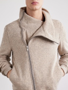 Rick Owens - Bauhaus Wool and Cotton-Blend Zip-Up Sweater - Neutrals