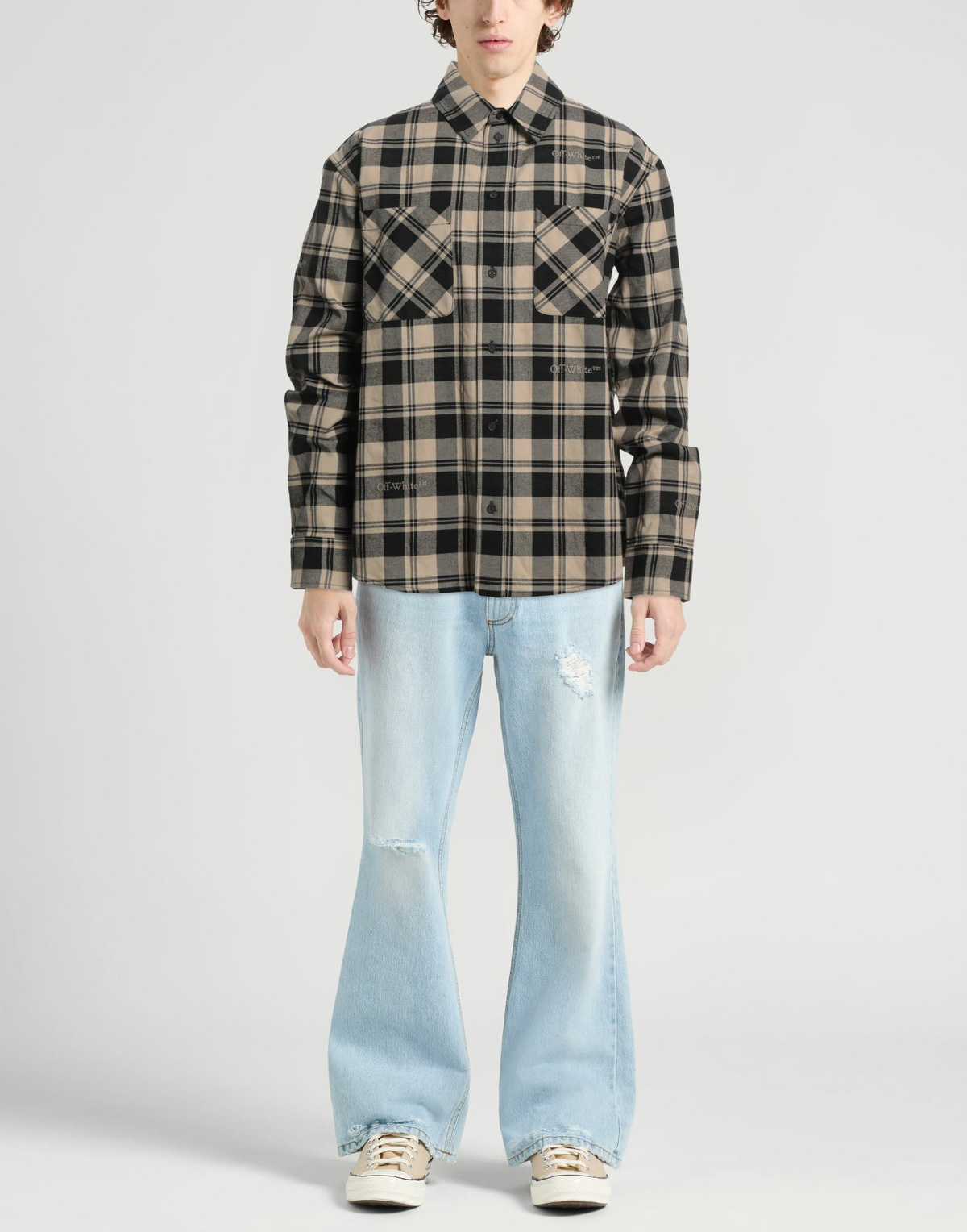 Off-white Mens Shirt in Beige