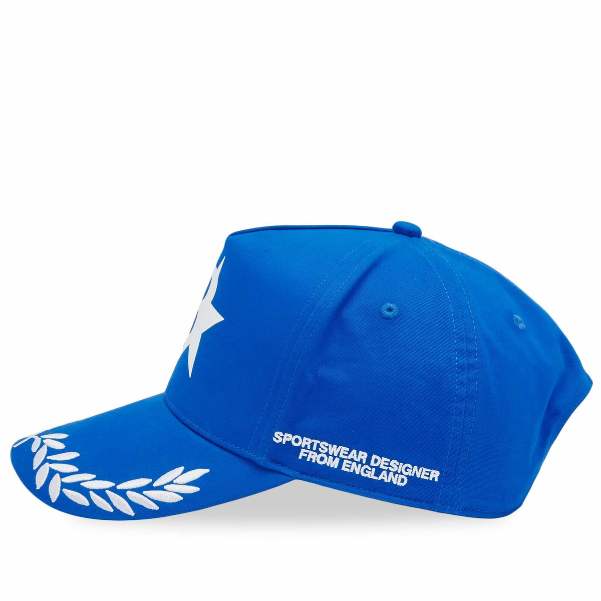 END. x Cole Buxton Cb Star Racing Cap in Cobalt Blue 