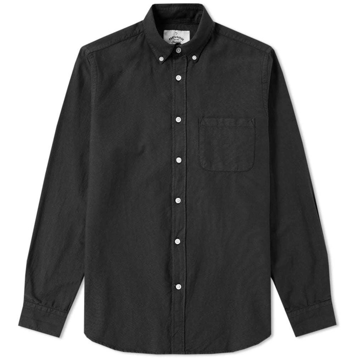 Photo: Portuguese Flannel Button Down Bellavista Oxford Shirt Black