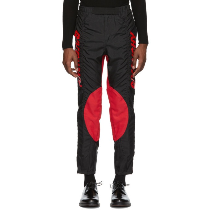 Photo: Givenchy Black and Red Two-Toned Biker Pants