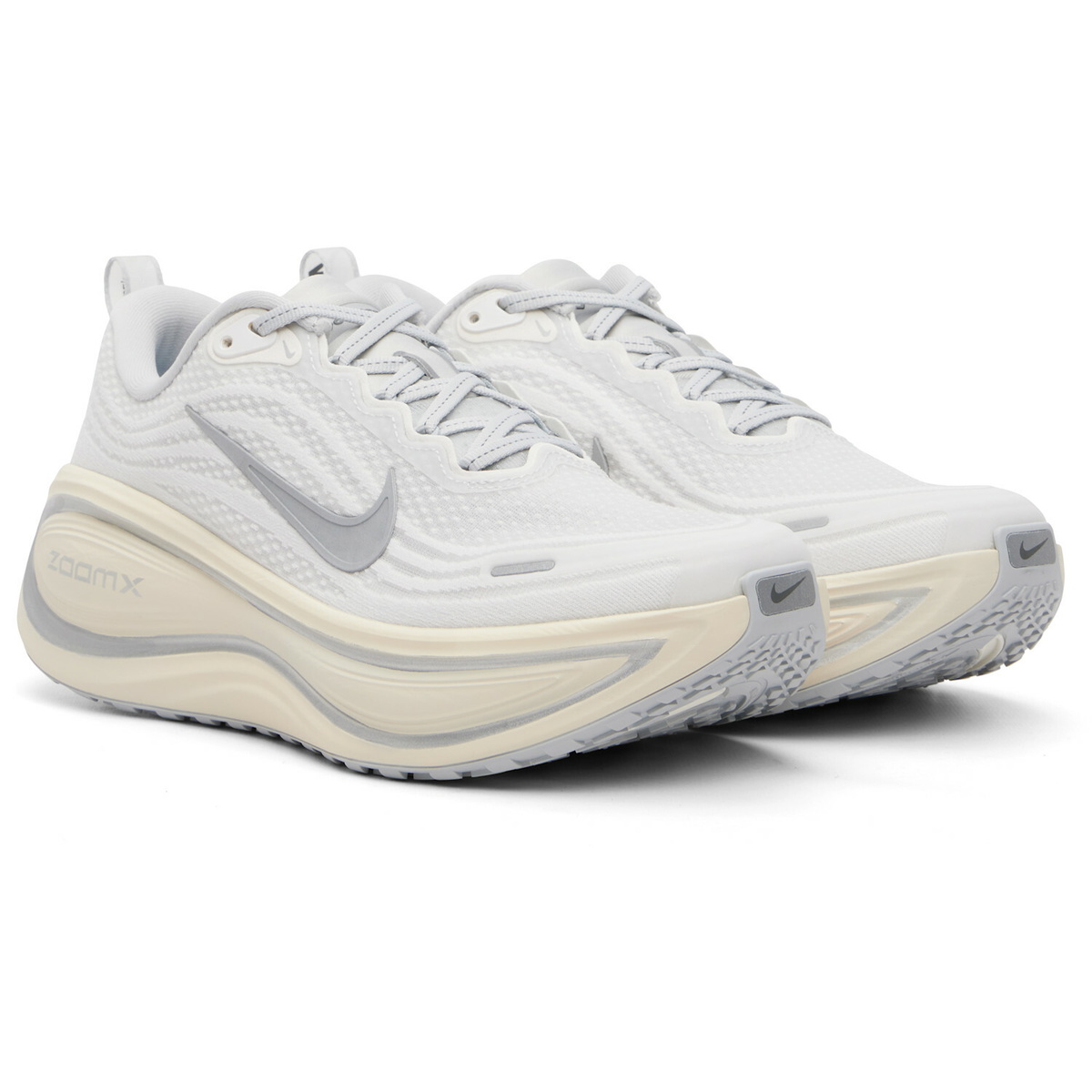Nike White & Gray Vomero Plus Sneakers