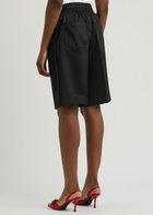 Helmut Lang Logo-jacquard Woven car Shorts Black
