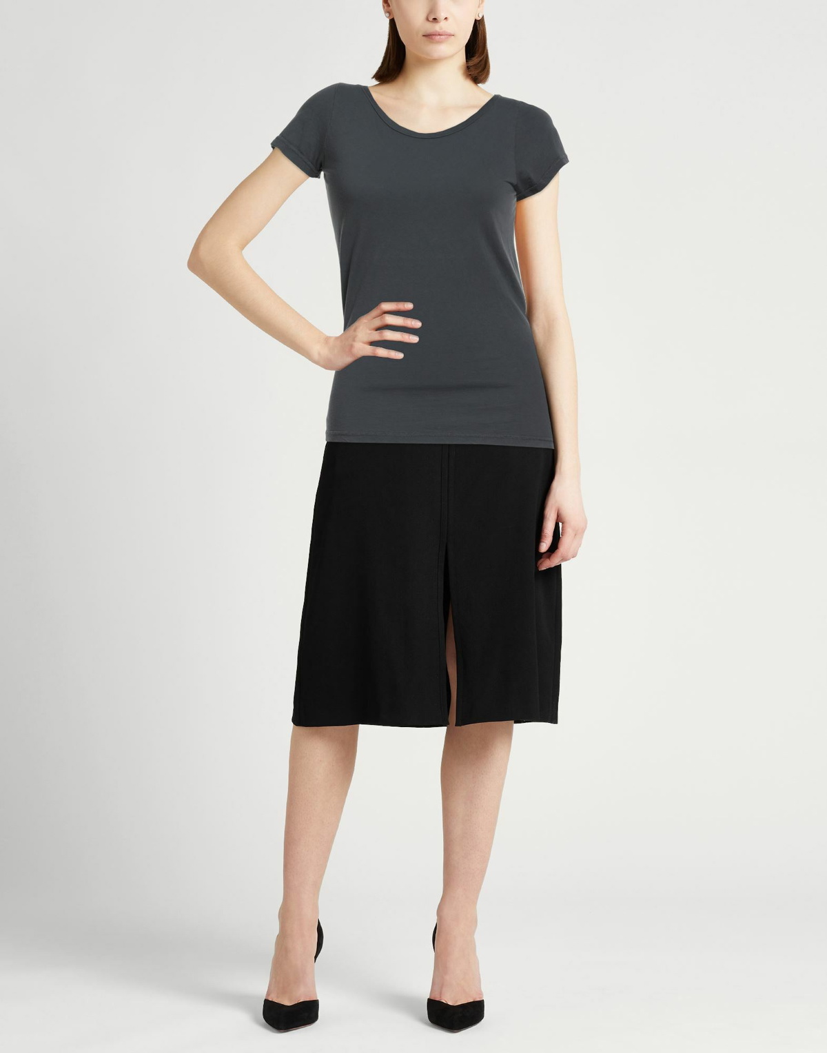 Crossley Womens T-shirt Charcoal