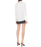 Monse Fringe-collar cotton and linen shirt
