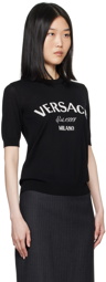 Versace Black College Sweater