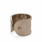 MM6 Maison Margiela Men's Key Ring in Palladio Buratatto