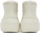 Crocs Off-White Stomp Shorty Ankle Boots