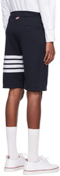 Thom Browne Navy 4-Bar Shorts