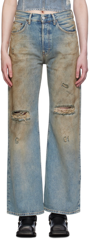 Photo: Acne Studios Blue Loose Fit 2021F Jeans