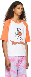 Vyner Articles White & Orange Raglan T-Shirt