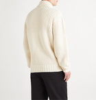 Officine Générale - Ribbed Virgin Wool-Blend Rollneck Sweater - Neutrals