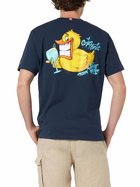 MC2 Saint Barth Man Cotton T-shirt With Cryptopuppets Ducky Gin Front And Back Placed Print | Cryptopuppets Special Edition