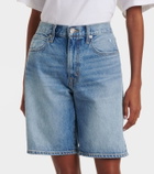 Slvrlake High-rise denim Bermuda shorts