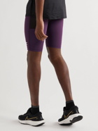 DISTRICT VISION - TomTom Half Tight Logo-Print Stretch Tech-Shell Drawstring Shorts - Purple