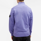 Stone Island Men's Garment Dyed Half Zip Sweat in Lavender