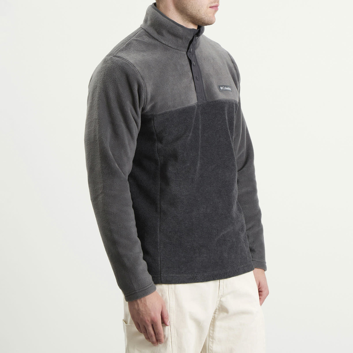 Columbia Men's Steens Mountain™ Half Snap II Fleece in Charcoal Heather/Shark