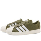 Adidas Men's Superstar Supermodified Hemp Sneakers in Olive Strata/White