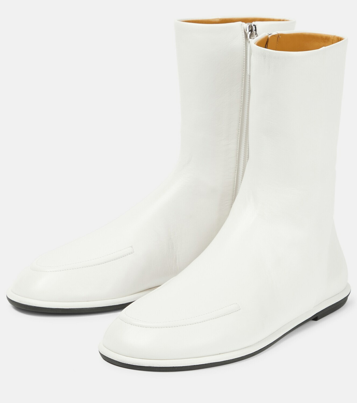 The Row - Canal leather ankle boots The Row