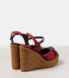 Dolce&Gabbana Floral canvas espadrille wedges