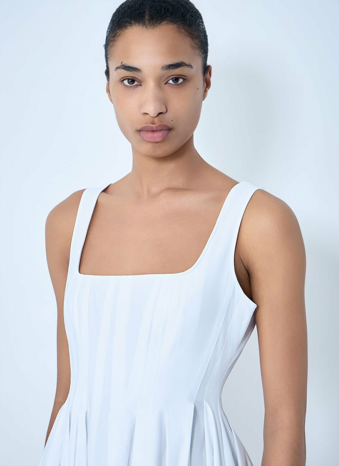 Sportmax Square Neck Sleeveless Dress