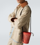 Loewe Paula's Ibiza leather-trimmed shoulder bag