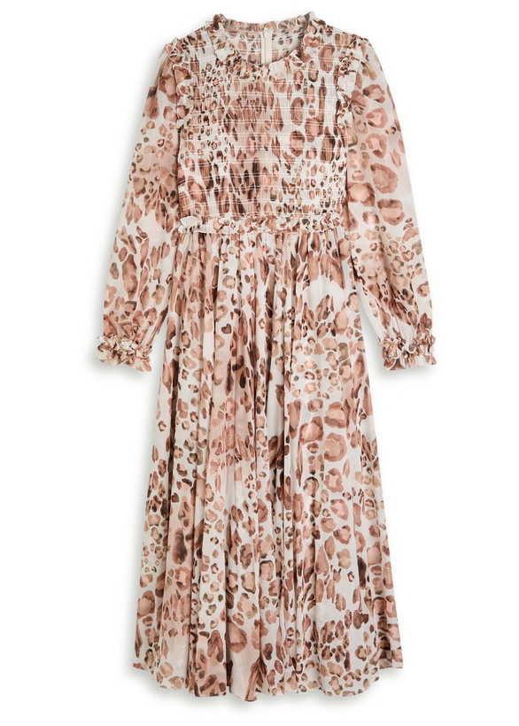 Photo: Needle & Thread Leopard-print Chiffon Midi Dress