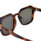 Oscar Deen Diego Sunglasses in Tortoise Shell/Green 