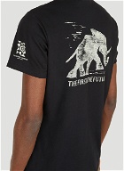 Elephant Cross Crewneck T-Shirt in Black