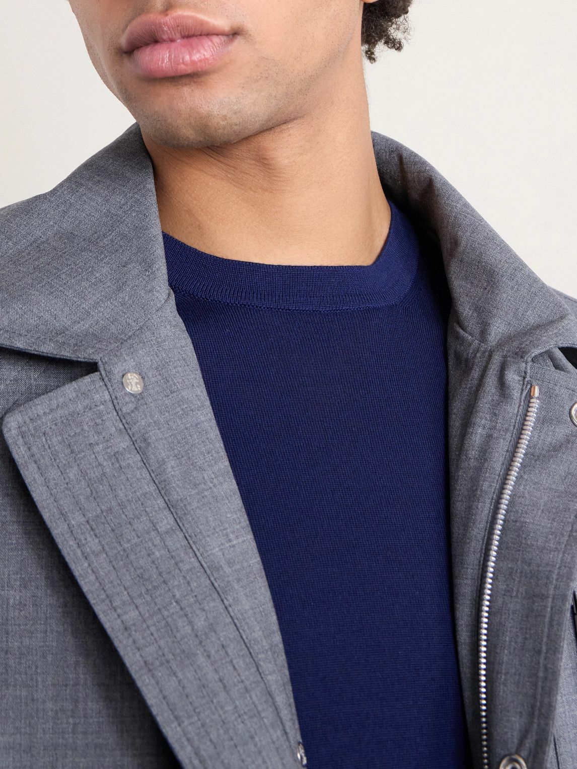SEASE - Lasca Wish® Virgin Wool T-Shirt - Blue