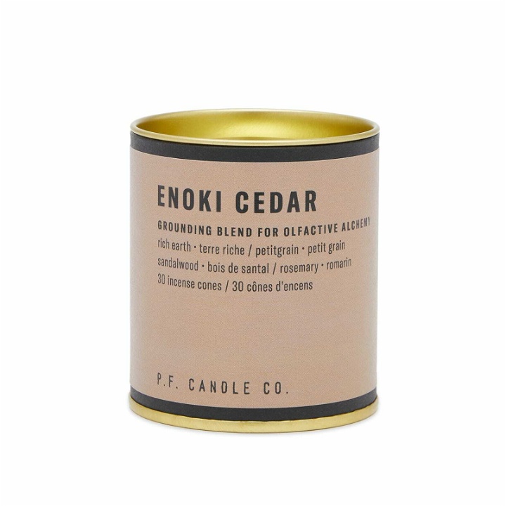 Photo: P.F. Candle Co . Enoki Cedar Incense Cones