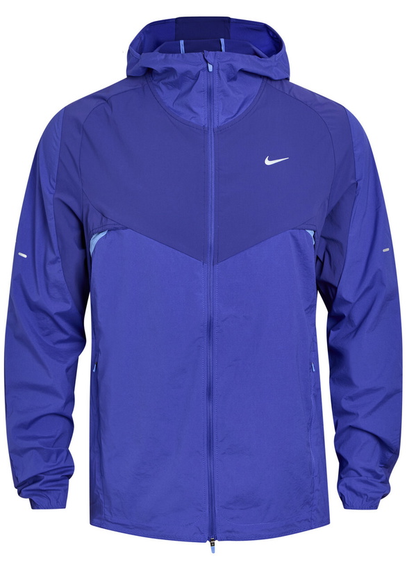 Photo: Nike Dri-fit Hooded Stretch-nylon Running Jacket Blue