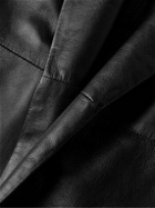The Row - Babilor Leather Coat - Black