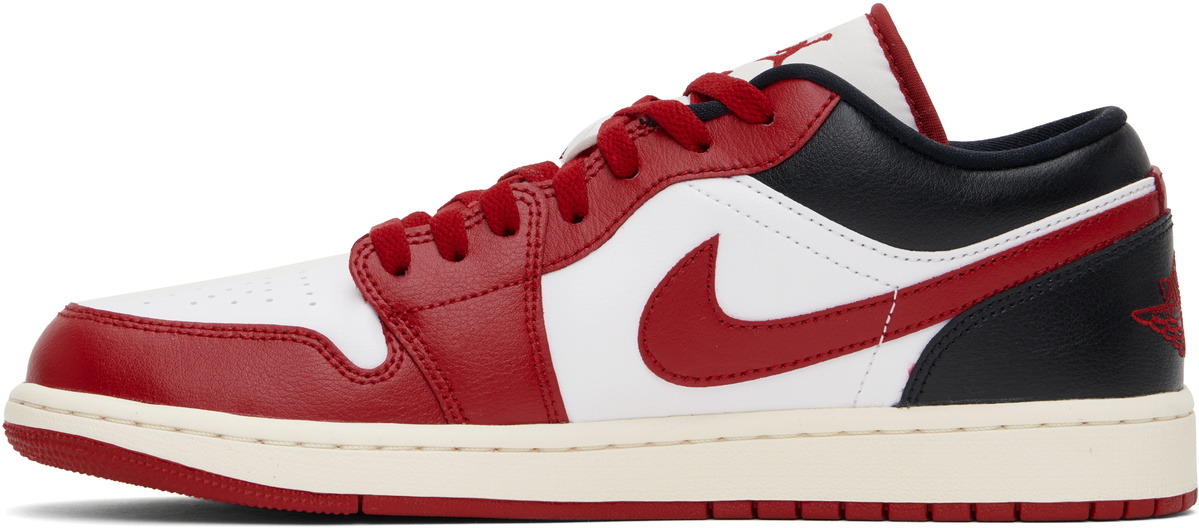 Nike Jordan Black & Red Air Jordan 1 Low Sneakers