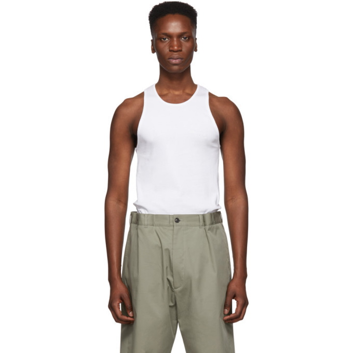 Photo: Helmut Lang White Stacked Tank Top